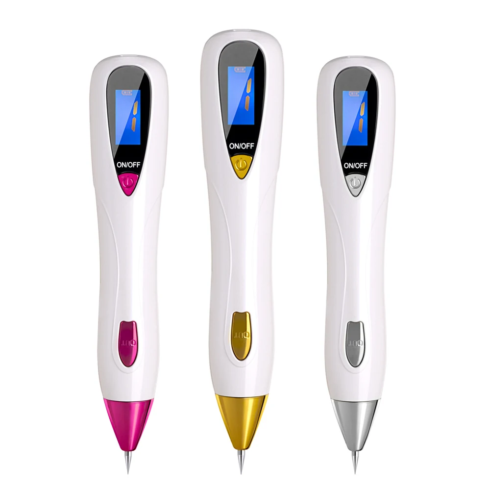 

Laser Freckle Dark Spot Removal Pen Machine Skin Mole Wart Tag Removal product, White