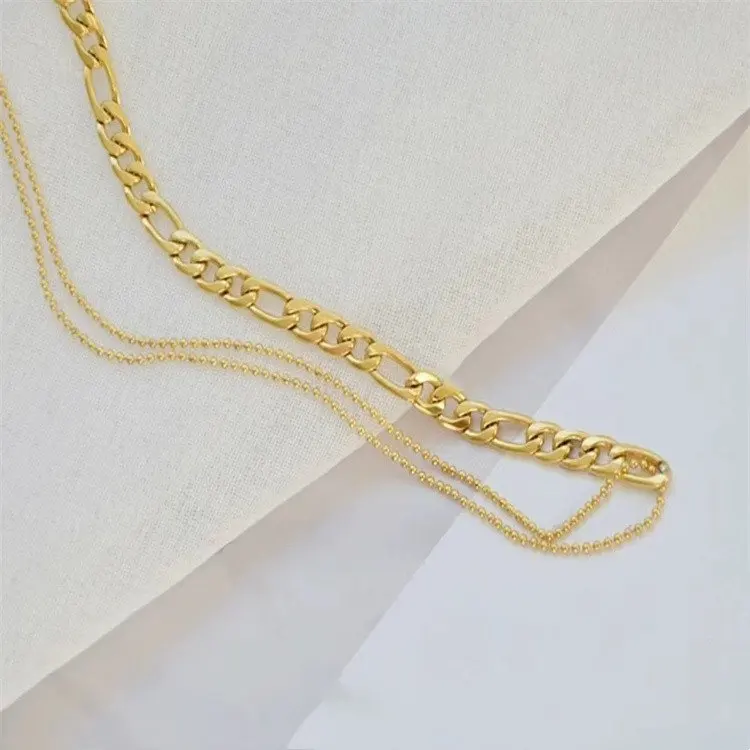 

Stainless Steel NK Necklace Gold Plated with Superior Quality Robust Vacuum Plating Fashionable Jewelry for Men and Women