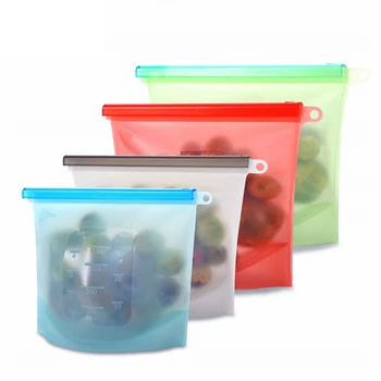 reusable silicone grade fda storage larger bag