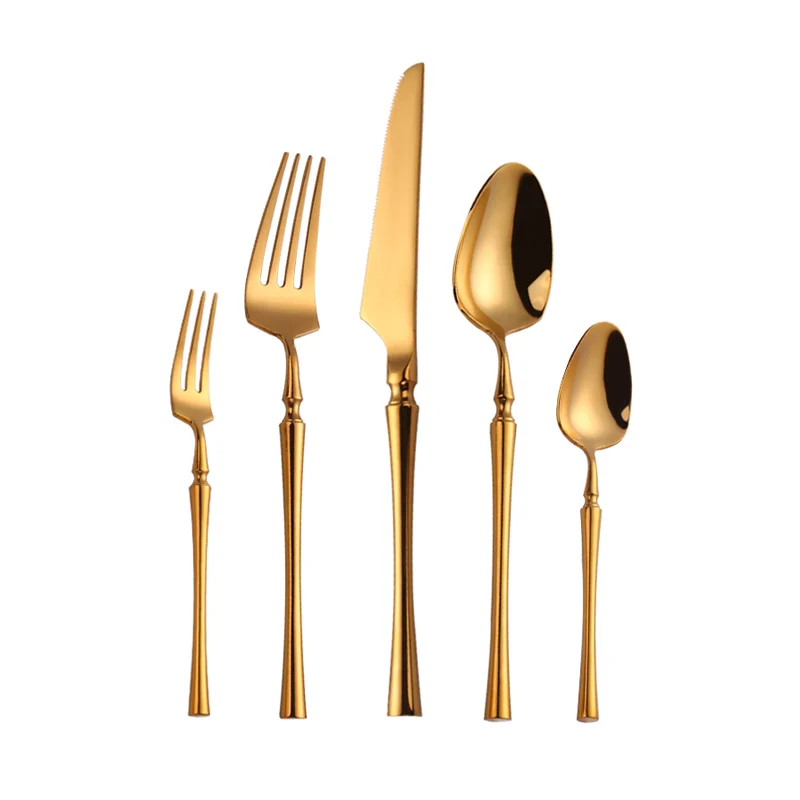 

Wedding Event Souvenirs 18/10 Flatware+Sets Spoon Gold Plated Cutlery Stainless Steel, White gold