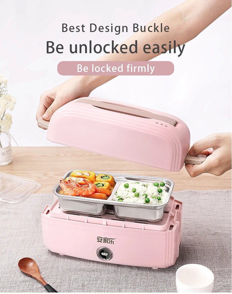 Portable Electric Lunch Box Food Heater Portable Stainless Steel Food