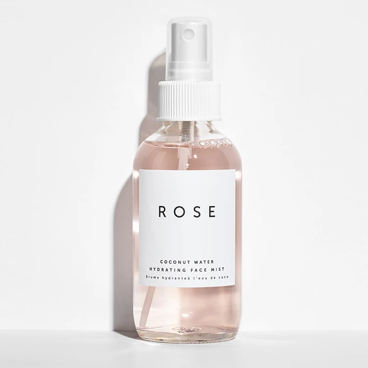 

QQLR Private Label 100% Pure Natural Organic Hydrating Rose Facial Toner Mist Spray Rose Water, Pink