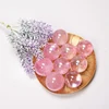 SEMI Angle Rose Titanium Costing Aura Crystal Quartz Undrilled Loose Beads