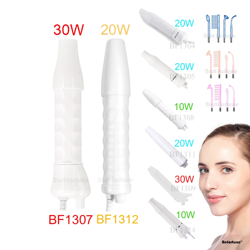 

Portable Electrodes Skin Therapy Beauty Ozone Equipment Massager Wand Device High Frequency Facial Machine