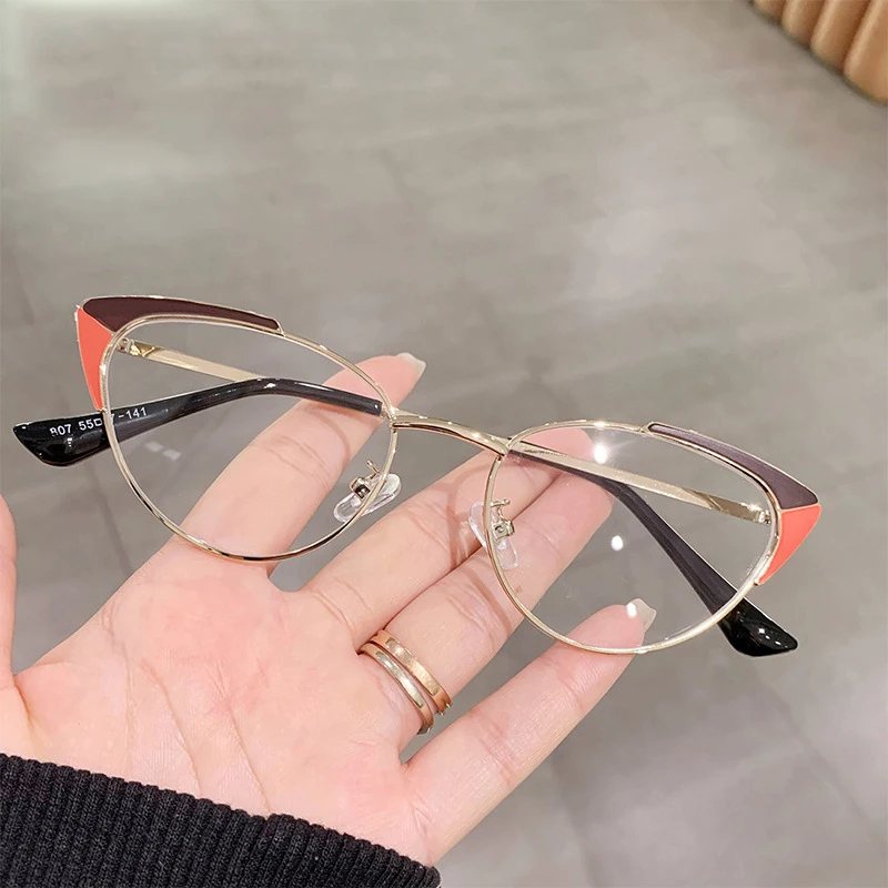 

807 Office Blue Light Blocking Glasses Optical Frames Optical Eyewear Vintage Cat Eye Eyeglasses Frames For Women