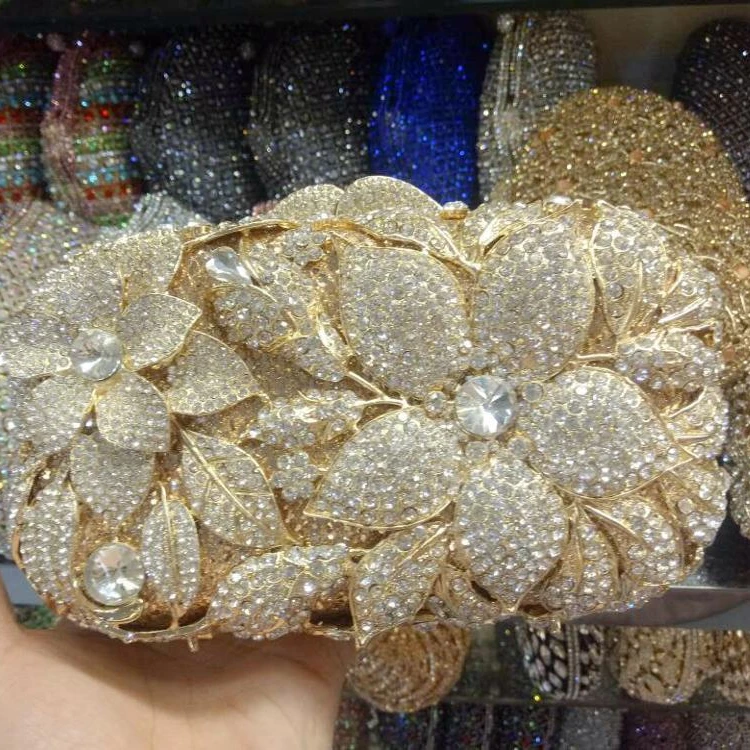 

Factory sales 2019 NEW crystal stone evening bag diamond box rhinestone clutch bag for wedding, Many colors or customized