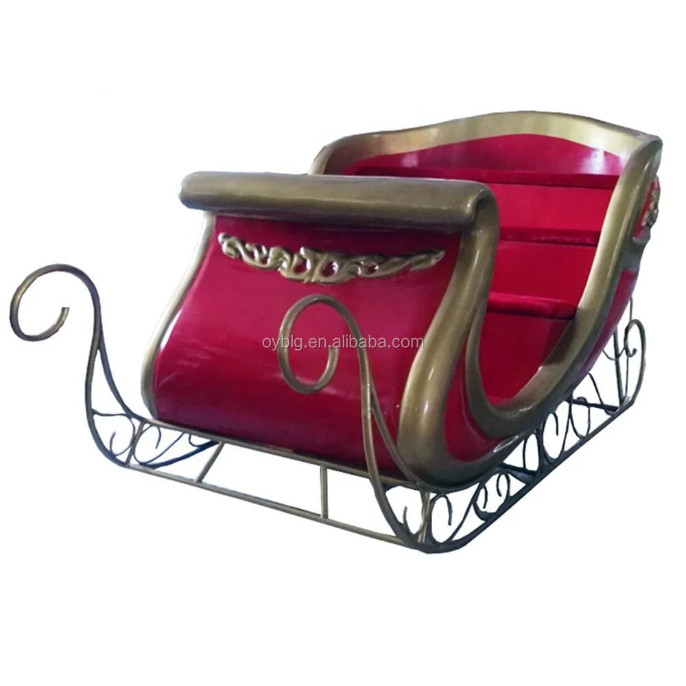hot sale outdoor giant christmas decoration santa sleigh for sale for
