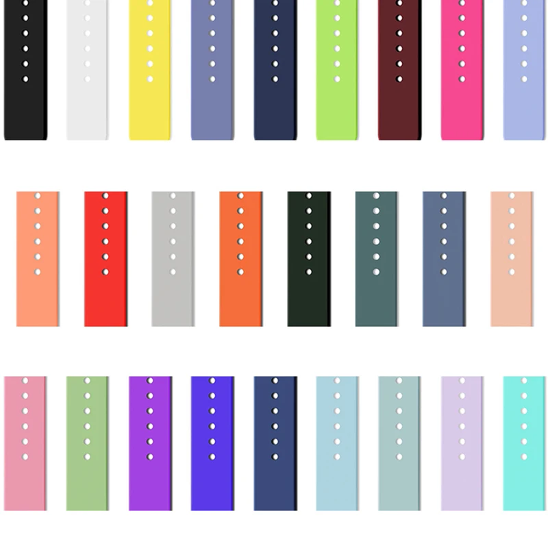 

Silicone Strap For Apple Watch Band 44mm 45mm 40mm 38mm 42mm Smartwatch Rubber Sports Watchband Bracelet iWatch series 7 6 se 5, More than 50 colors optional
