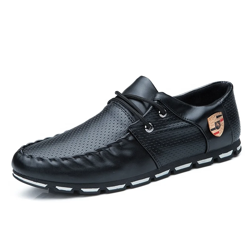 

Good Quality Pu Leather Men Office Casual Formal Loafers Business Men Dress Shoes, White/black/black-white