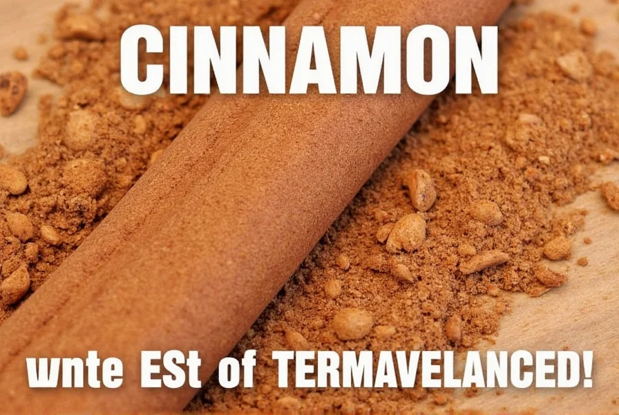 Cinnamon sticks next to cocktail glass