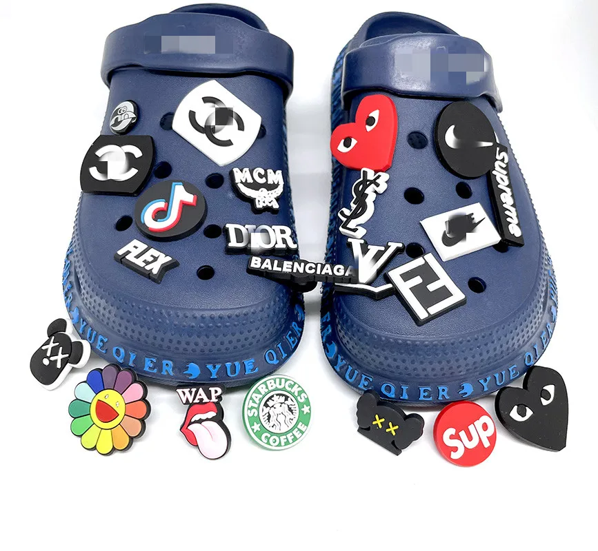 

2021 Wholesale Designer Custom Soft PVC Cartoon Shoe Charms, As pictures