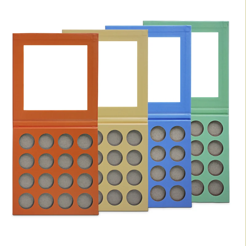 

Wholesale custom cardboard eyeshadow palette empty makeup eyeshadow palette private label