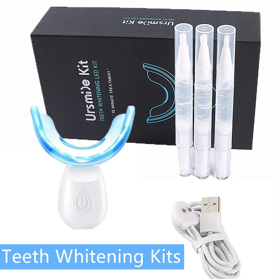 

Upgrade Teeth whitening led kit strip 16 bulbs blue cold light with 3*3ml teeth whitening bleaching pen