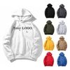 Men Custom Streetwear Sweatshirt Hoodie Warm Fleece Pullover Blank Sudadera Hombre