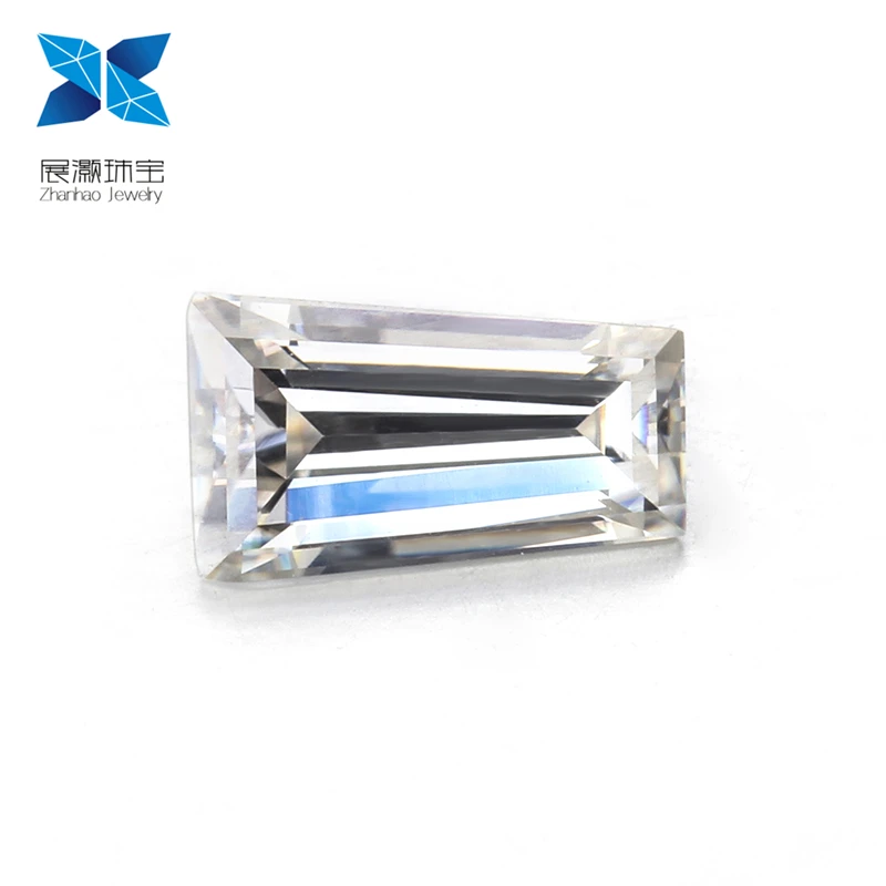 

Artificial Jewellery Baguette Moissanite DEF Loose Tapered Cut synthetic Moissanite