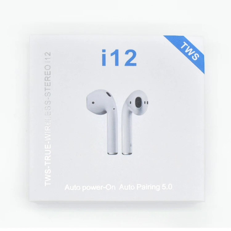 

I12 Earphones Mini Auriculares Audifonos Blue Tooth 5.0 Headphone True Wireless I12 Tws Earbuds Original In-ear Charging Cable