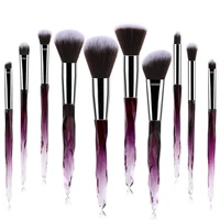 

Free Sample 2019 10 PCS Makeup Brush Crystal Beauty Cosmetics Makeup Brush Set