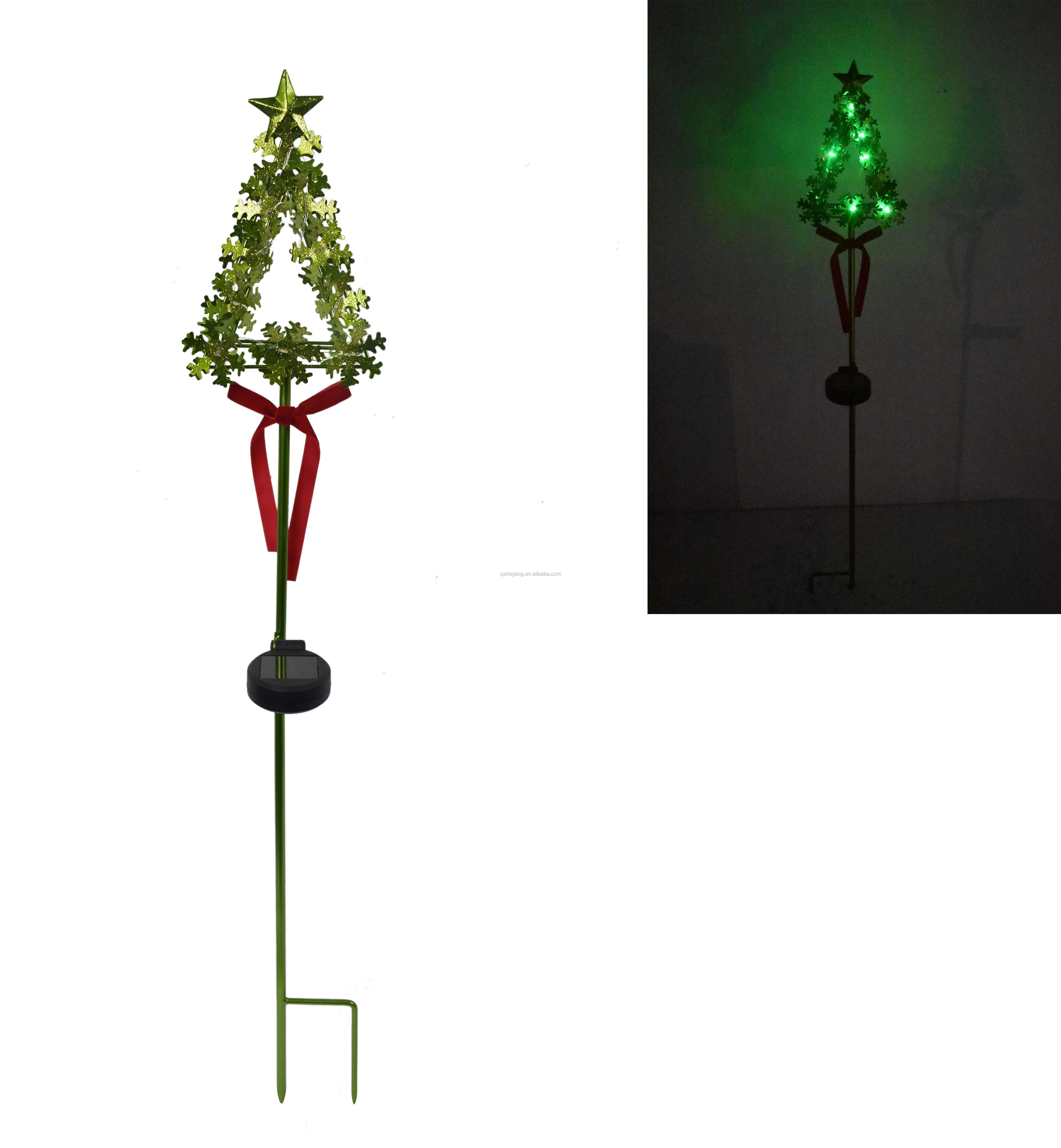 Sparking Christmas Solar Tree Stake Lights For Outdoor Garden Buy