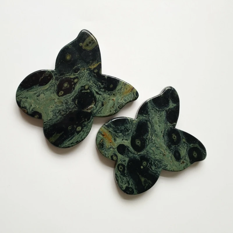 

Fashionable gemstone kambaba jasper butterfly guasha tool customized scraping therapy stone