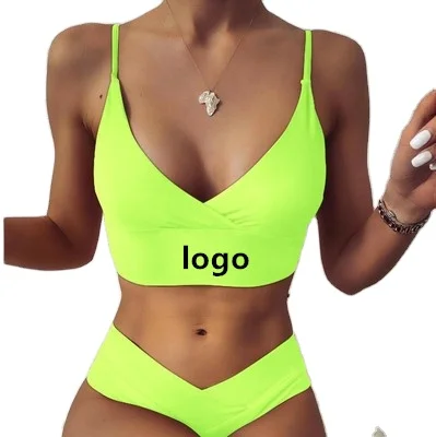

2021 new sexy women swimsuit high quality triangle high waist lingerie customized swimwear & beachwear swimwear set bikini