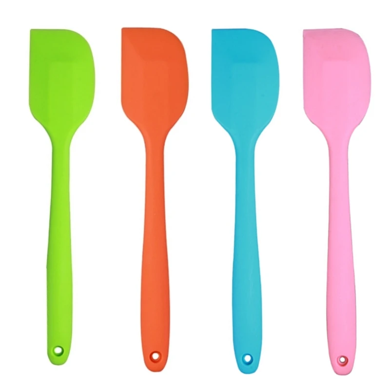 

Silicone spatula Heat Resistant Non-Stick Flexible Rubber Scrapers With Solid Stainless Steel