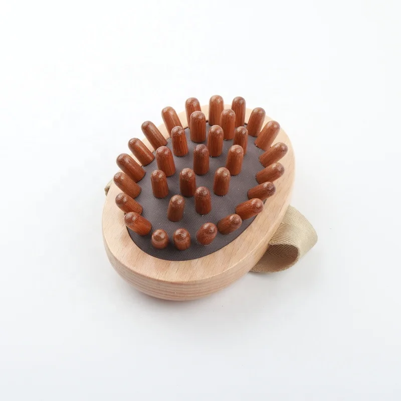 Custom Natural Slimming Circulation Brush Wooden Body Massager Wood Body Massage Tools For Spa
