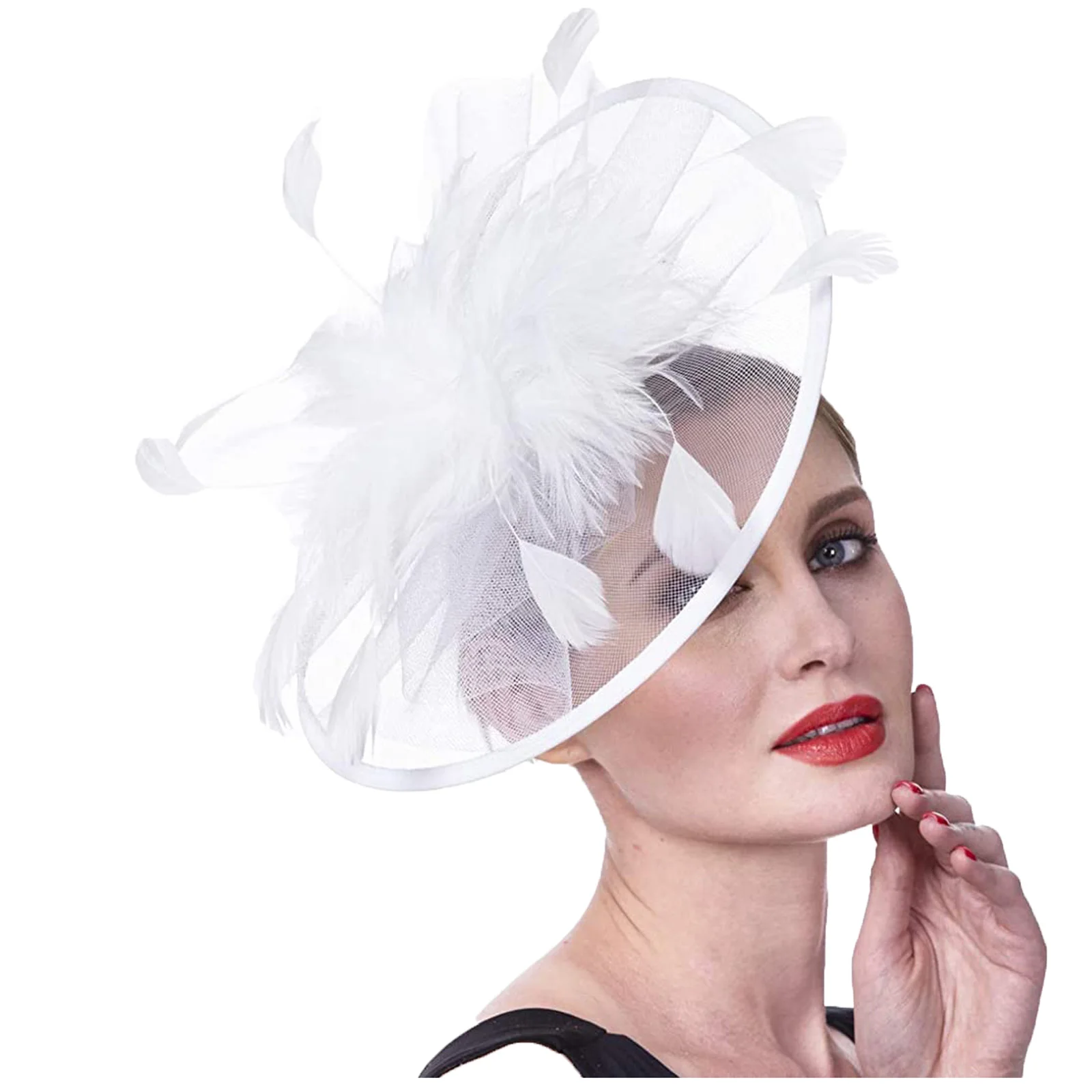 

Hot Sale Hair Accessories Church Hats and Fascinators With Feather Wedding Accessories for Women