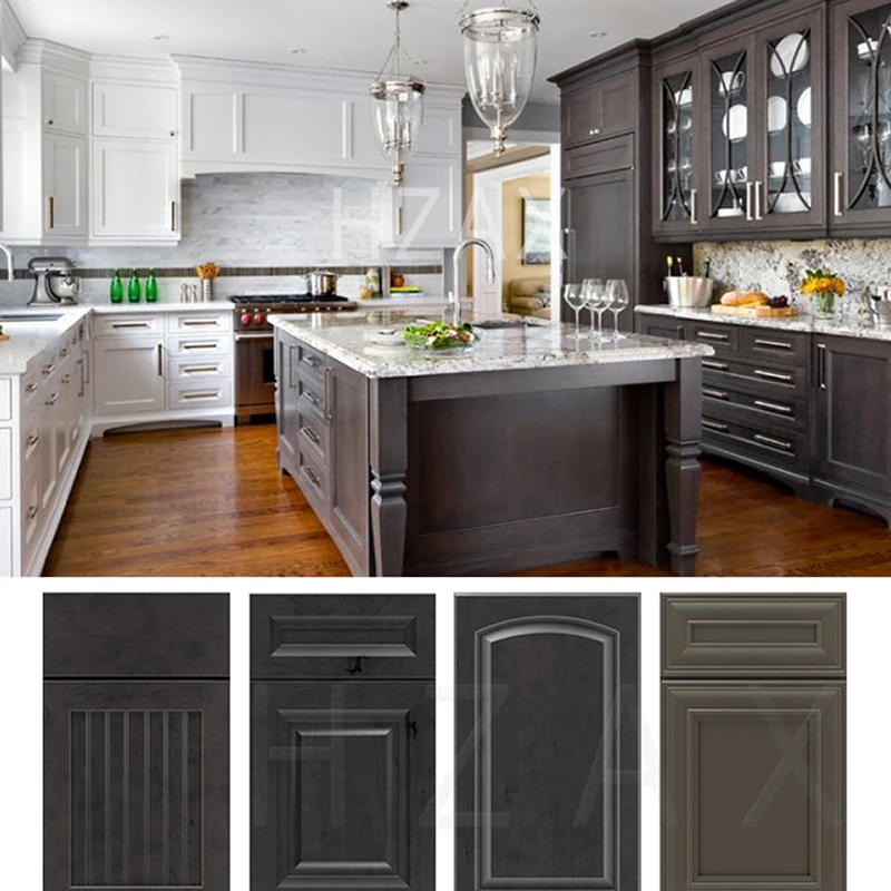 Prefabricated Solid Wood Kitchen Cabinet Furniture Capboard Kitchen Cupboards