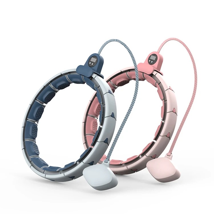

2021 Best Sale Adults Fitness Weight Loss Hula Ring Hoops Women Waist Fitness Hoola Ring, Blue