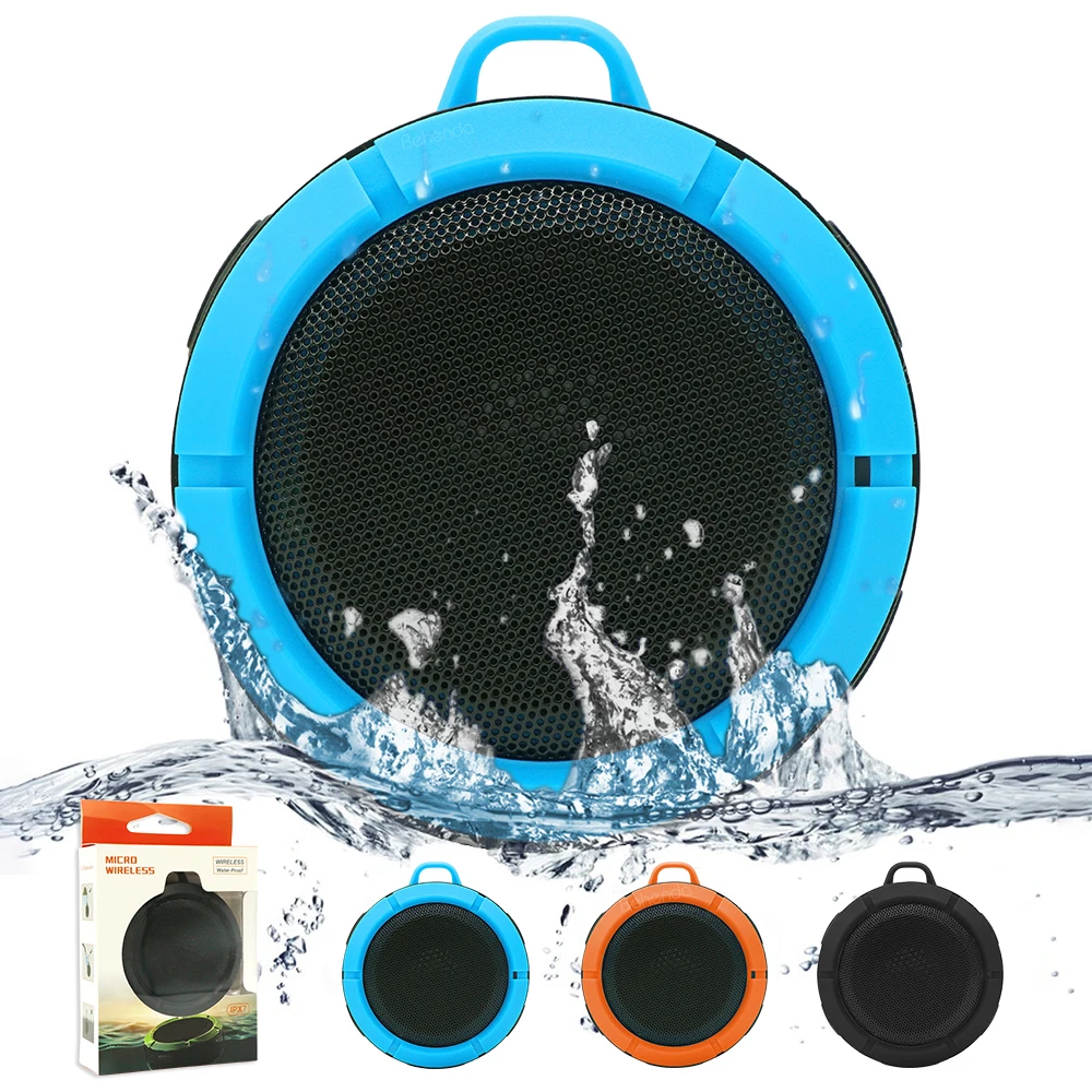 

Water Resistant Bluetooth 5.0 Shower Speaker Handsfree Portable IPX7 Waterproof Wireless Speaker for Outdoor activity