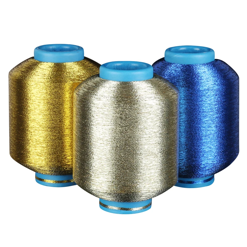 
Factory direct salehigh quality MH AK color metallic yarn embroidery thread metallic yarn For Weaving 