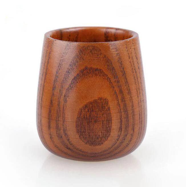 

wholesale Custom logo Vintage wooden coffee tea cup natural Environmental protection True color coffee tea cup, Brown