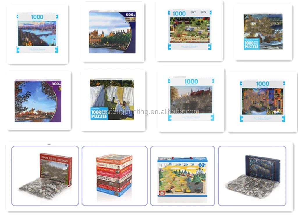 50x70cm 1000 Piece Custom Design Printing Cardboard Jigsaw Puzzle