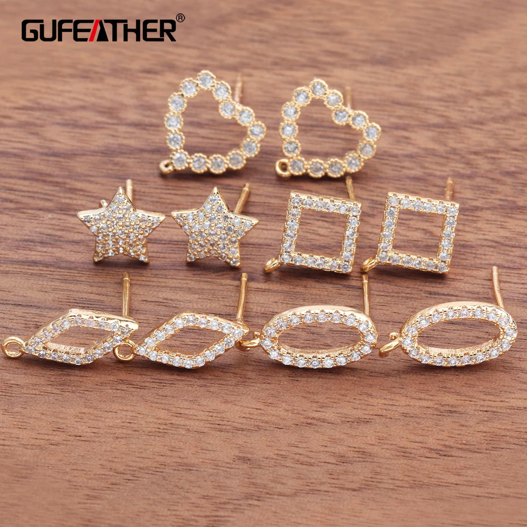 

M652 jewelry accessories18k gold platedcopperpass REACHnickel freediy earringsmaking findings10pcs/lot