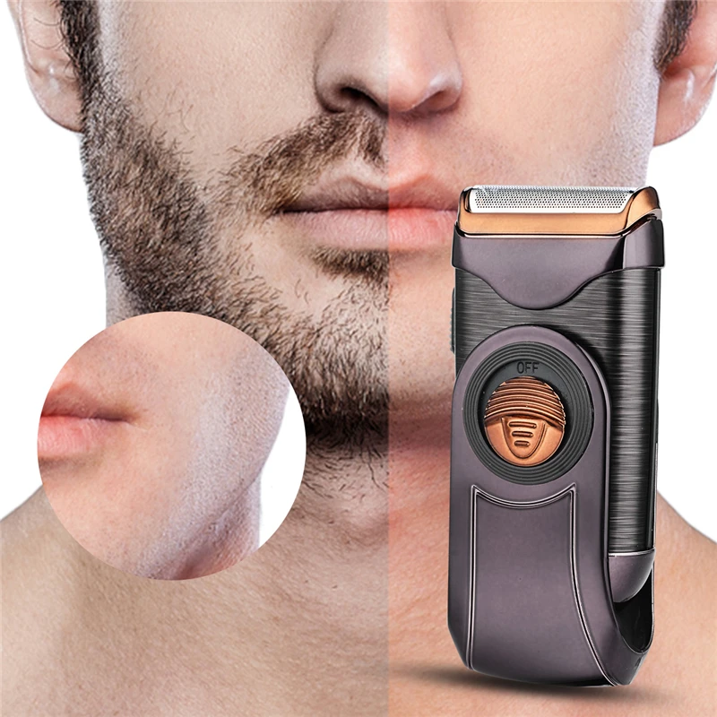 

USB Rechargeable Mens Shaving Machines Reciprocating Shaving Clipper Waterproof Cordless Knives for Electric Shavers