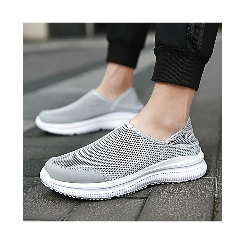 

Wholesale Factory Supply Summer Oversize Men Breathable Shoes Running Sports Light Walking Style Casual Mesh Shoes, As picture,or custom