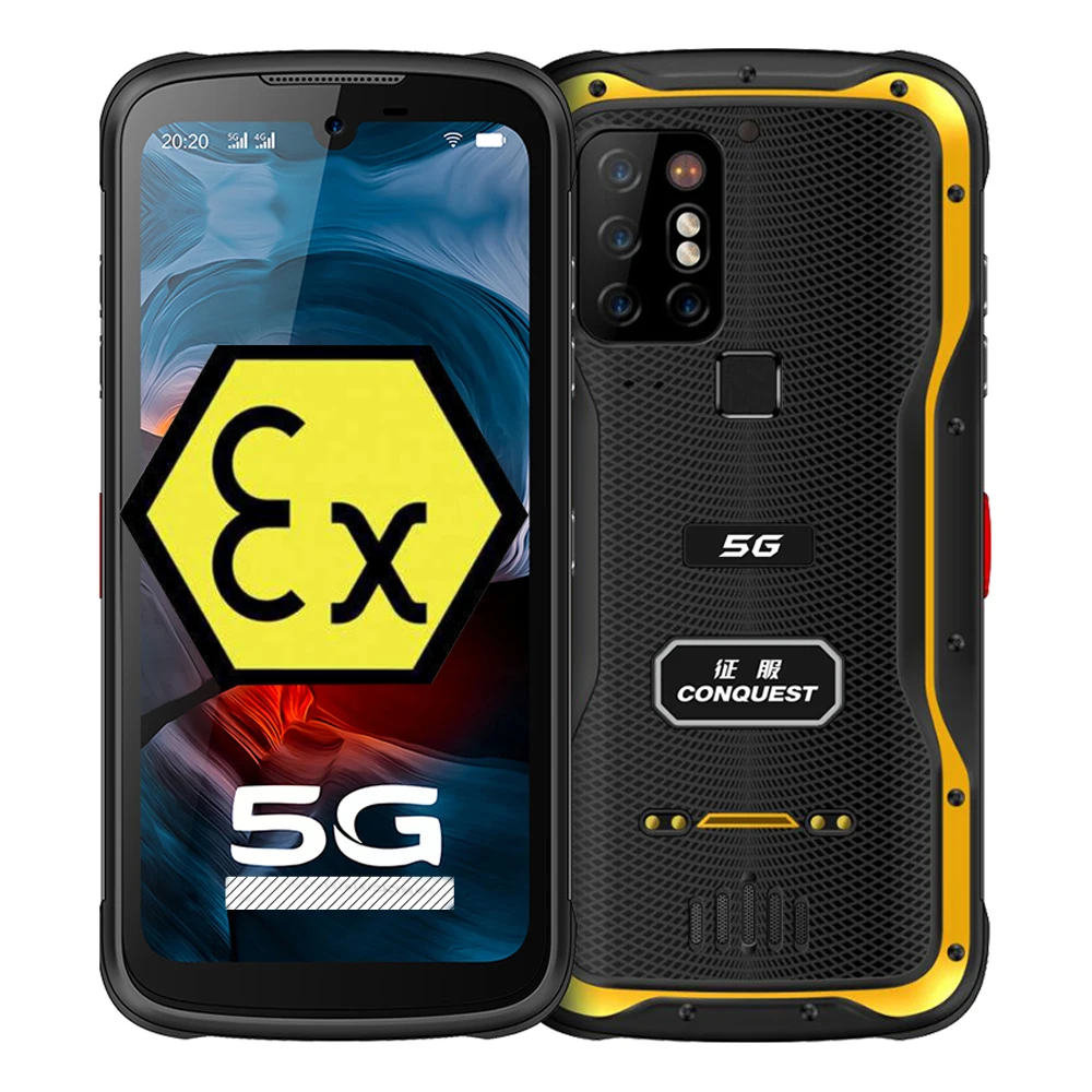 

CONQUEST S20 ATEX 5G POC walkie talkie Android 11 2MP IP68 night vision camera NFC rugged cell phone atex zone 1 category 2