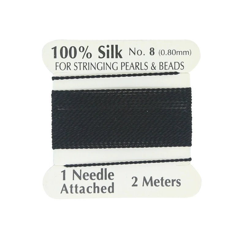 

Hobbyworker Wholesale Supply  Multicolor 100% Natural Black Silk Cord