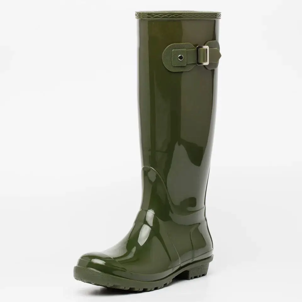 

Best-selling high knee waterproof fashion ladies sexy womens pvc rain boots