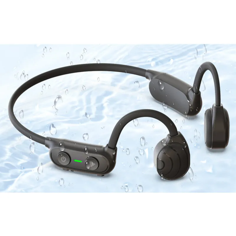 

Universal open ear bluetooth sports headset running headset bone conduction black earphone