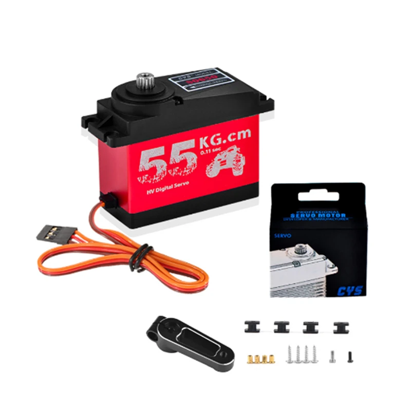 

CYS S0650 55KG Metal Gear Digital Servo Waterproof Servo Motor For RC Model RC Car 1:4