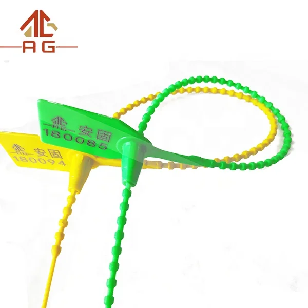 

2021 AG Factory wholesale pull tight plastic fire extinguisher plastic security seal, Red,yellow, black ,green, etc
