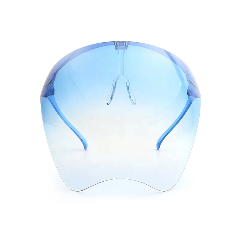 

fashionable anti fog pc transparent clear face shield colorful face shields face screen shield glasses, Can be customized