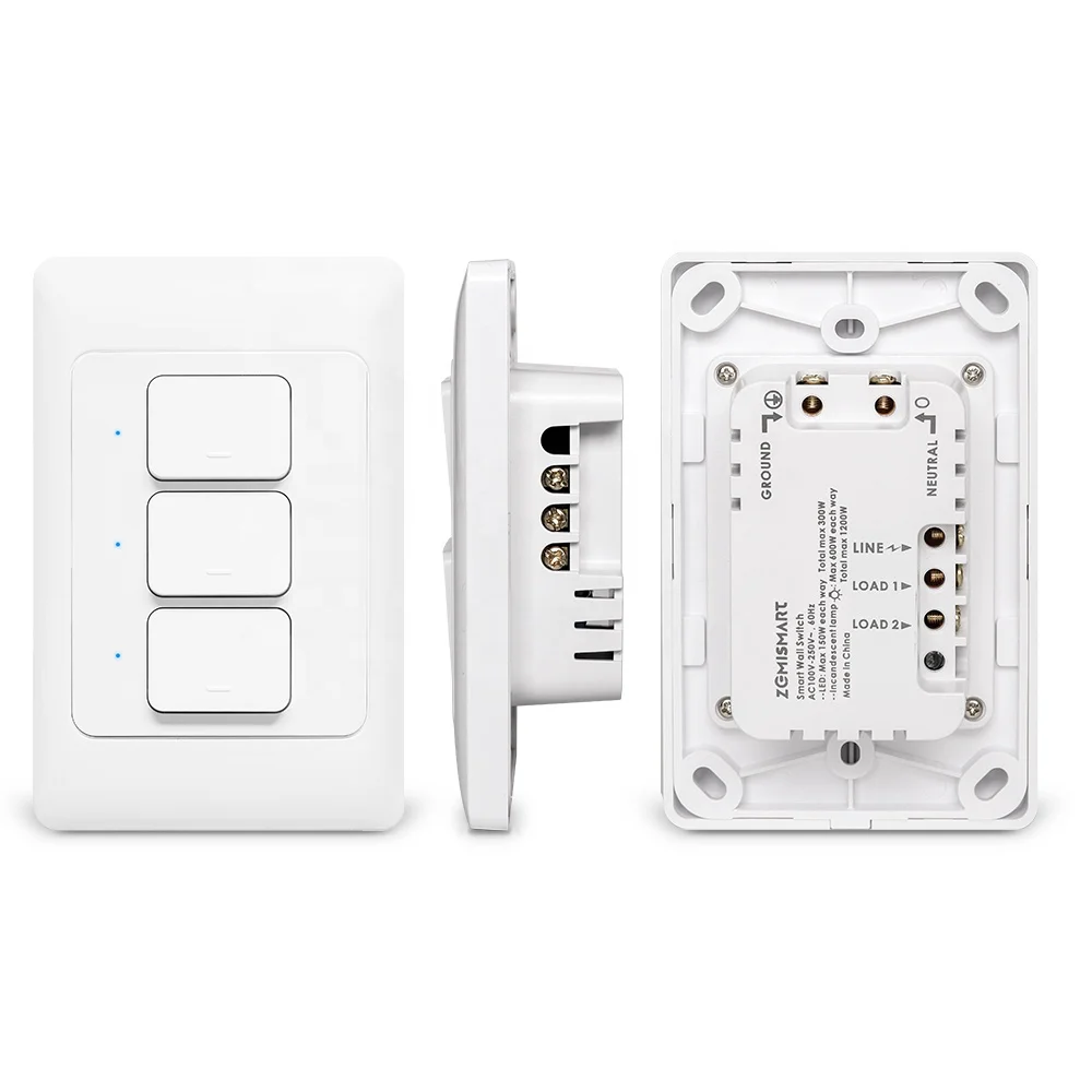 

Australian standard Zigbee 3.0 Light Switch neutral wire/non-neutral Wire Remote Control Light Switch zigbee smart wall switch