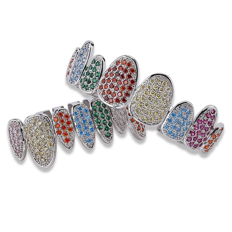 

Custom Iced Grillz Hip Hop Diamond Grills Teeth Grillz