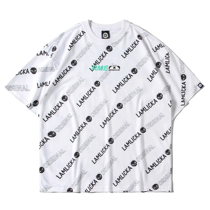 

wholesale custom oversize 2020 new luxury men short sleeve summer cotton printed sharks hip hop t-shirt, Customized color