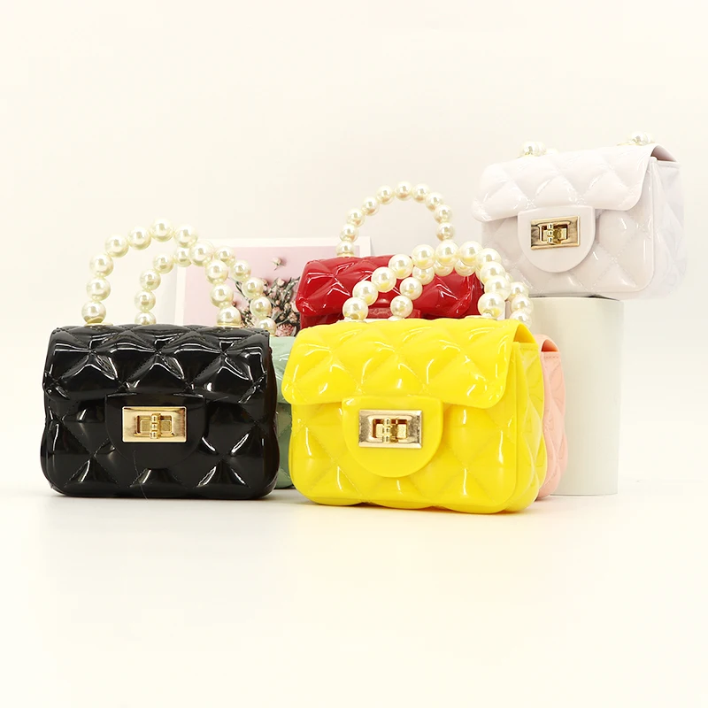 

Fashion Summer Small Handbags Quilted Women Ladies Girls Purse Pvc Kids Mini Crossbody Bags, Multi color