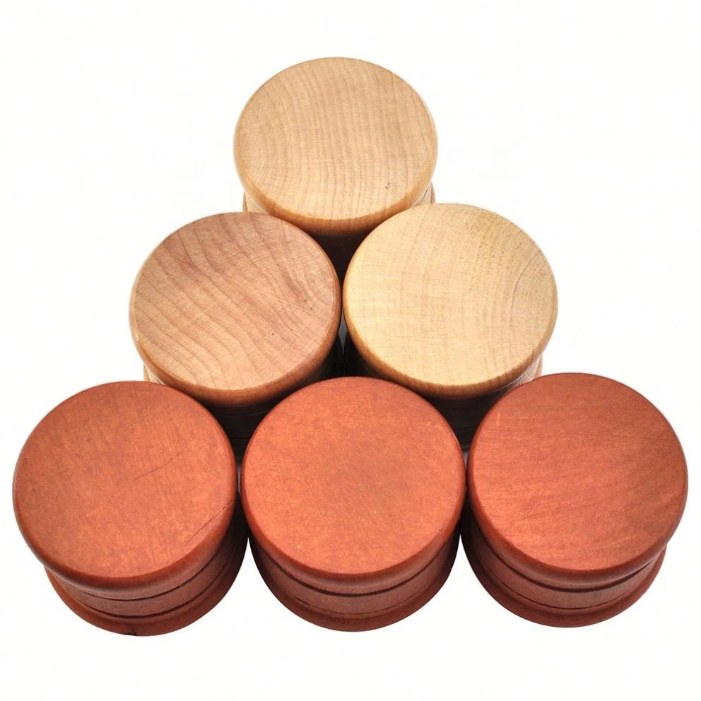 

Round Design Tobacco Grinder Diameter  Wood Zinc Alloy 3 Part Herb Grinder jhcentury, Picture