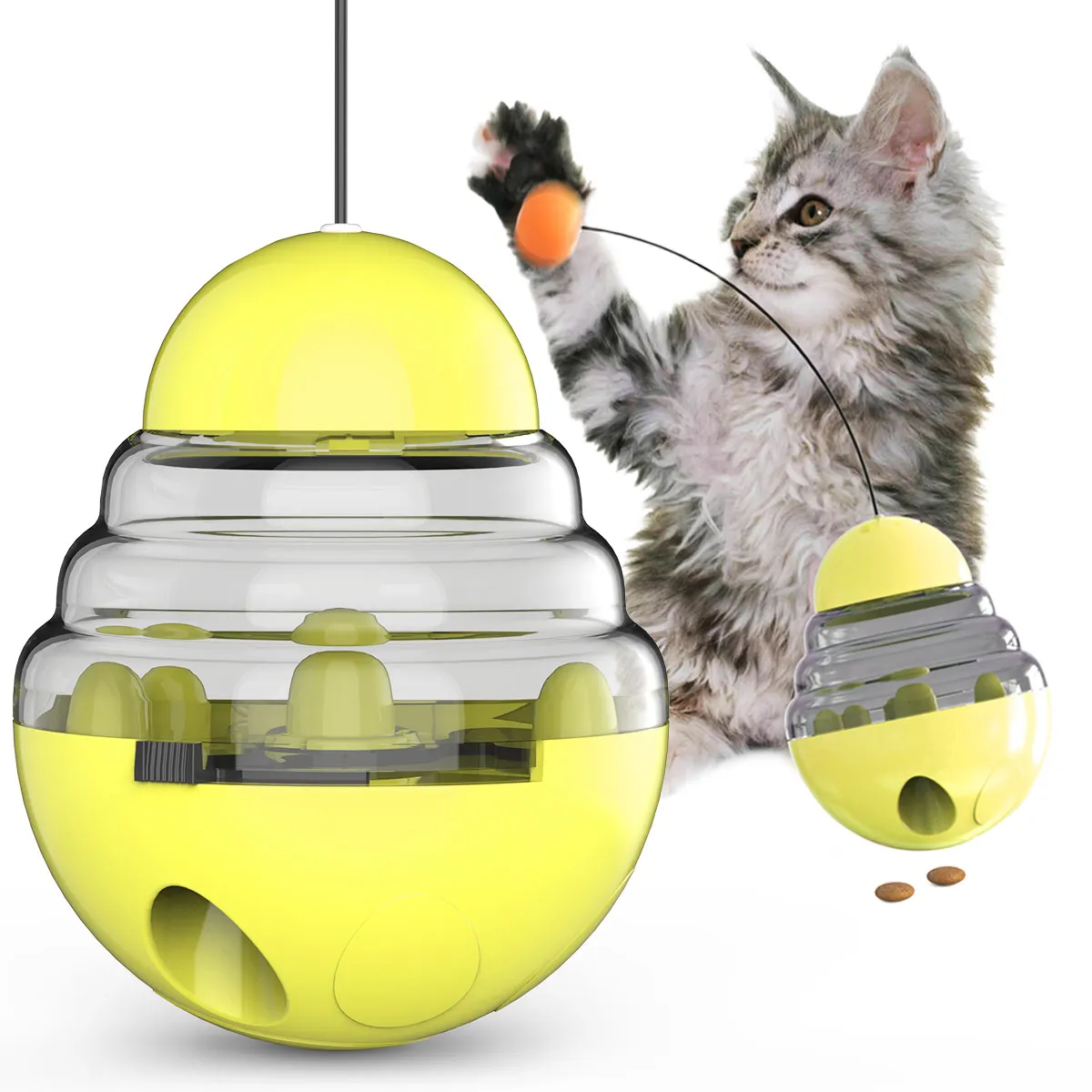 

Factory Direct Sales Treat Moving For Cat Tumbler Slow Food Toy Pet Products, Picture showed