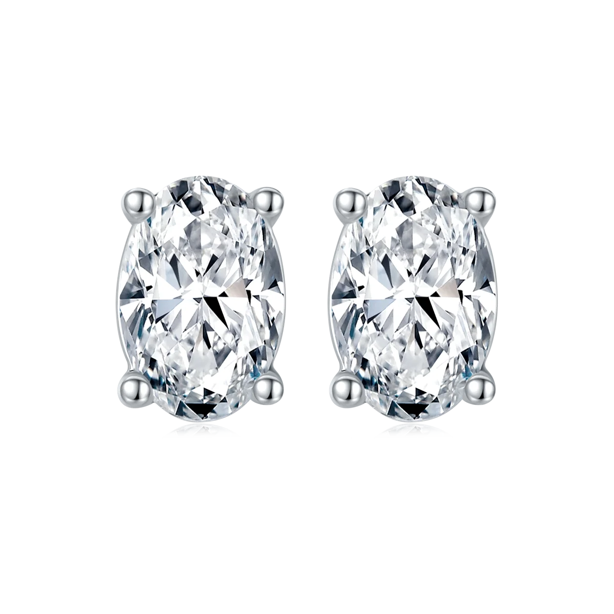 

Beautiful design 1ct Moissanite Diamond with 14k 18k gold earring stud for moissanite jewelry